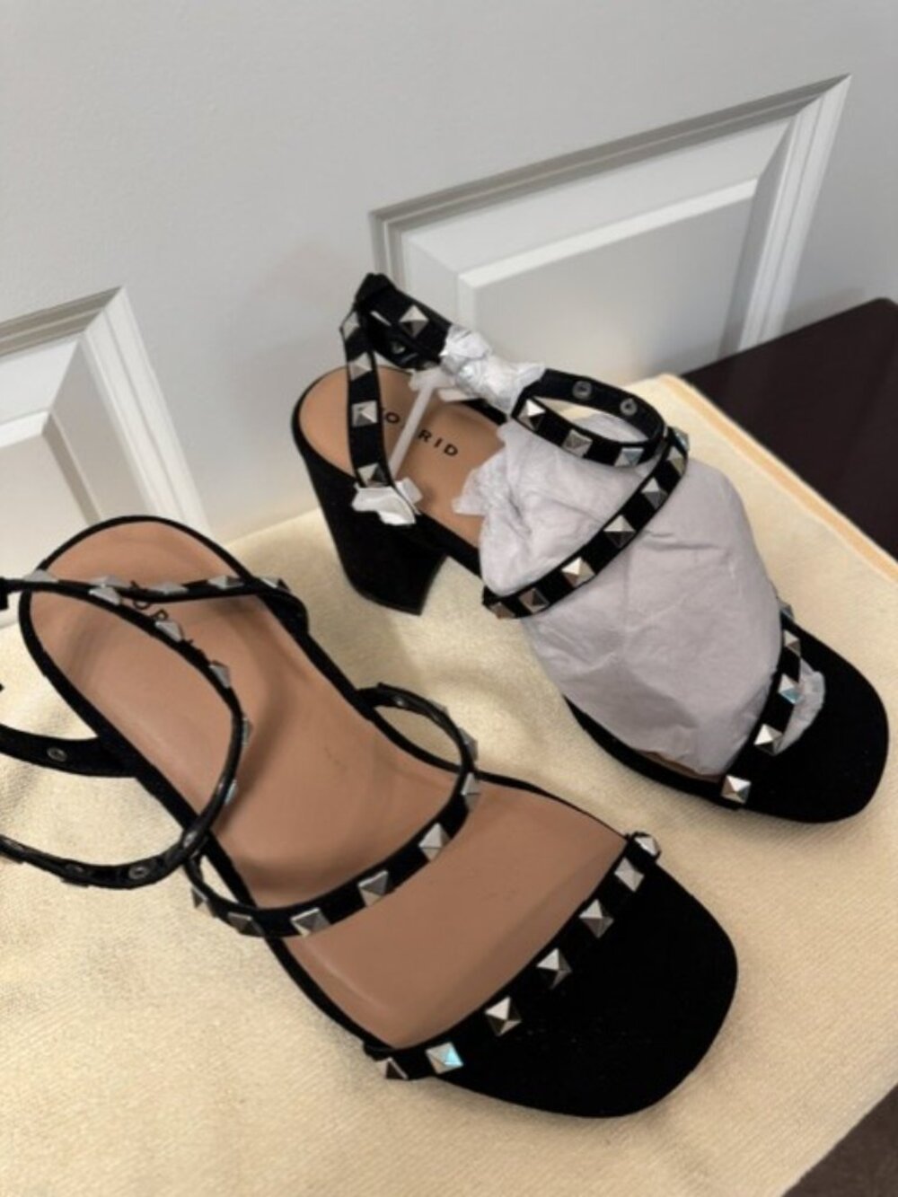 TORRID Women's Black Studded Heels (Size 7.5WW)
